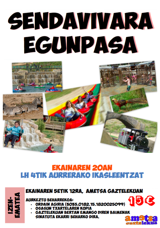 AMETSA GAZTELEKUA. 

SENDAVIVAra egunpasa LH4tik