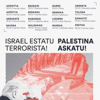 Elkarretaratzea: 'Israel genozida, palestinar erresistentzia aurrera' lelo hartuta