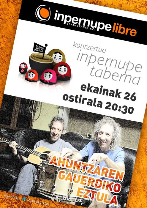 AGE-ren kontzertua, ostiralean, Inpernupen