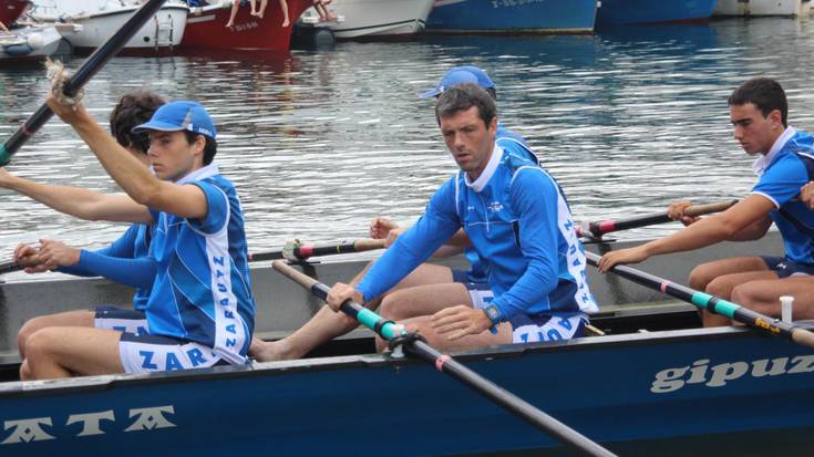 Irudietan: Zarauztarrak Getariako estropadan