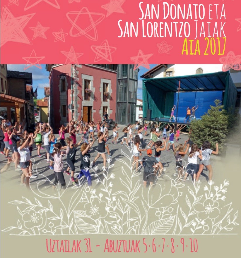Aiako San Donato eta San Lorentzo jaietako egitaraua