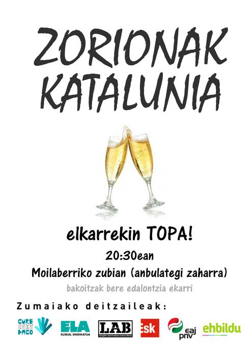 Kataluniako independentzia adierazpenagatik topa egingo da iluntzean