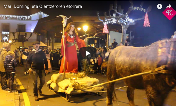 BIDEOA: Olentzero eta Mari Domingiren etorrera, Orion