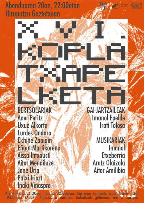 Txapelketa: XVI. Kopla Txapelketa