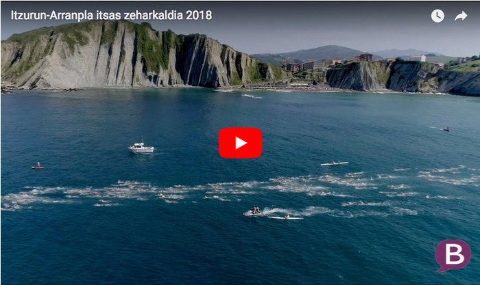 Bideoa: Itzurundik Arranplarainoko igeriketa zeharkaldia