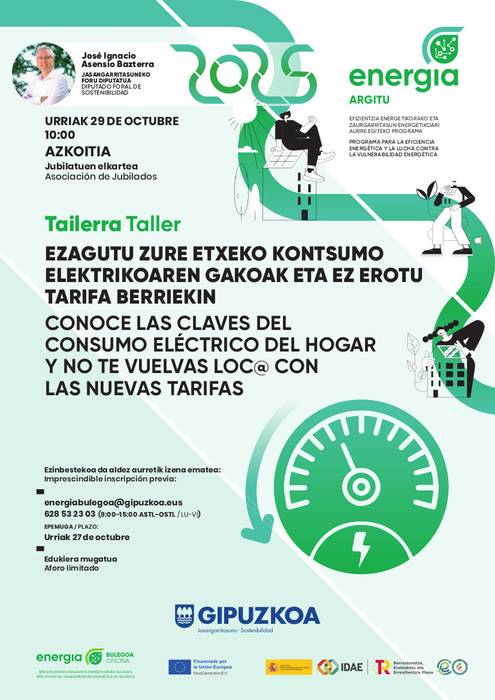 Ikastaroa: argindarraren fakturak ulertzen ikasteko saioa