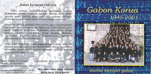 Gabon Koruaren diskoa salgai dago berriro Alondegian