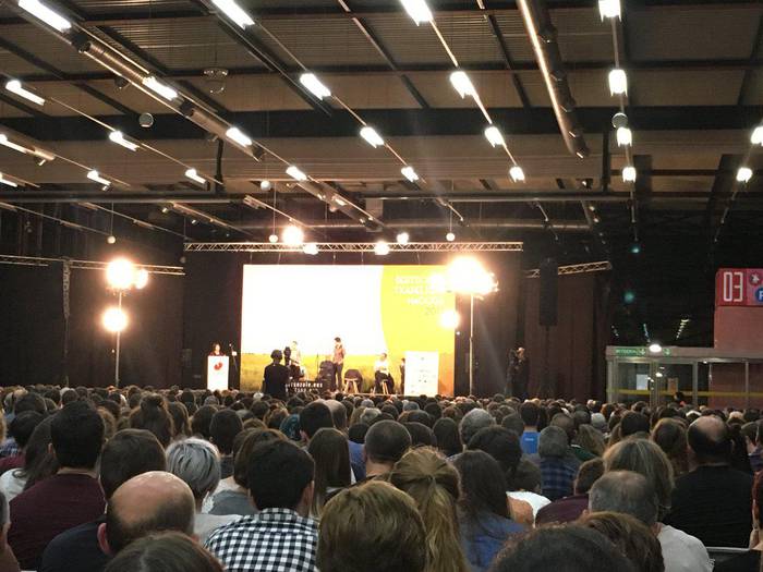 Jon Maia aurrera eta Nahikari Gabilondo kalera, Euskal Herriko Bertsolari Txapelketa Nagusian