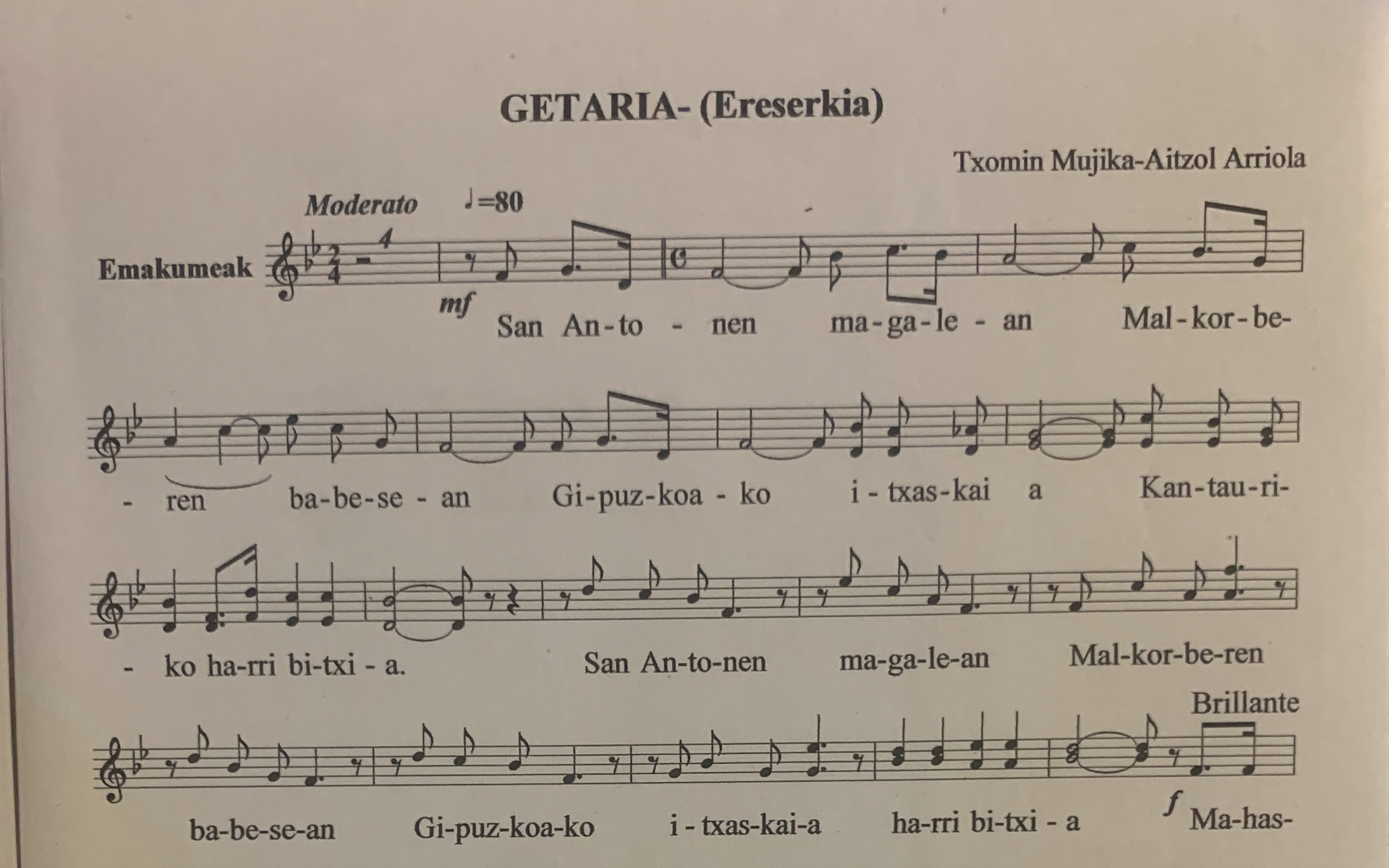 'Belarritik bihotzera' erreportajeko abestien doinuak