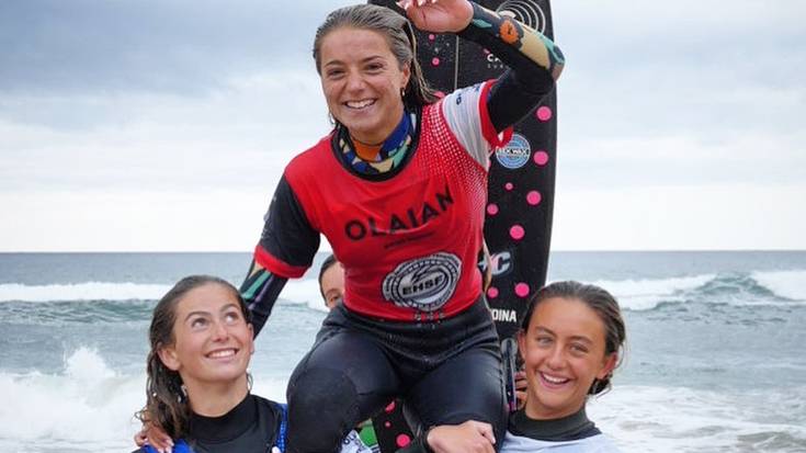 Annette Gonzalez Etxabarri irabazle Euskalsurf zirkuituko Donostiako proban