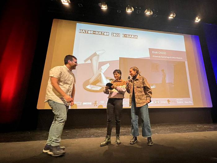 Erika Olaizolaren eta Amancay Gaztañagaren 'Krak' film laburrak irabazi du K-saria