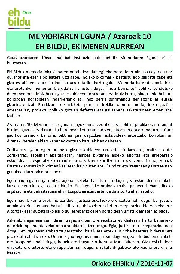 MEMORIAREN EGUNA