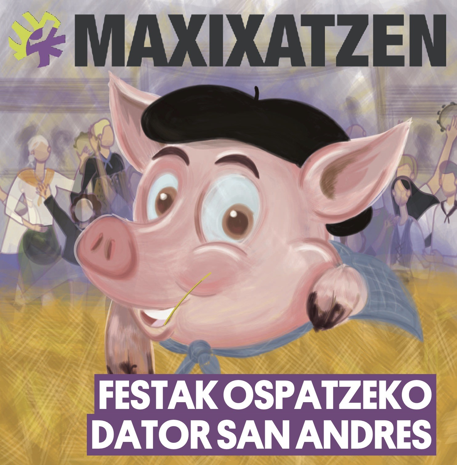 Maxixatzenek San Andres jaien gehigarria banatuko du gaurtik herriko etxe guztietan