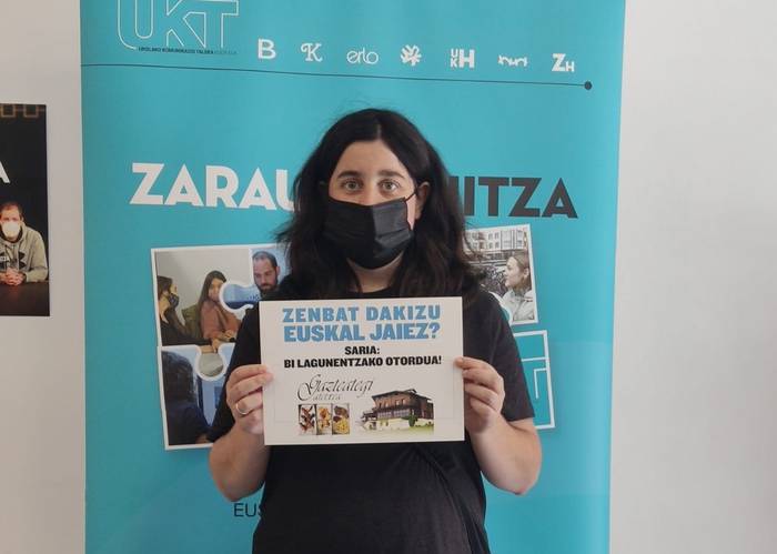 Ane Eizmendik irabazi du 'Zenbat dakizu Euskal Jaiez?' lehiaketako saria