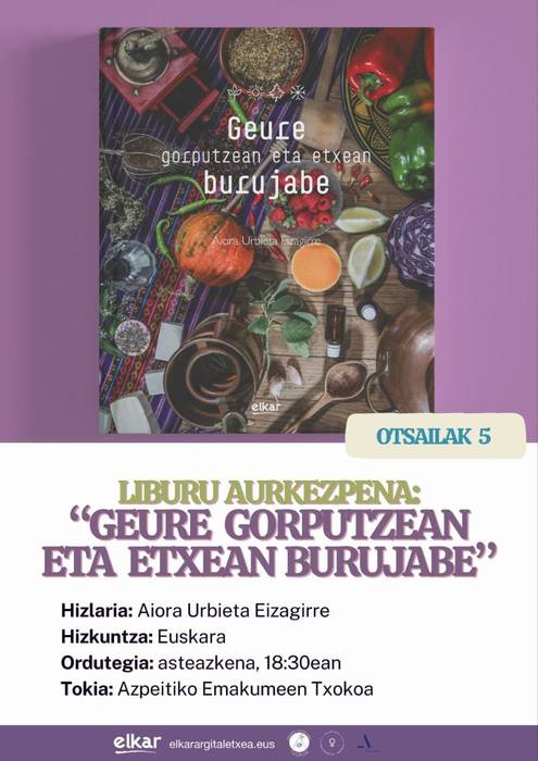 Liburu aurkezpena: 'Geure gorputzean eta etxean burujabe'