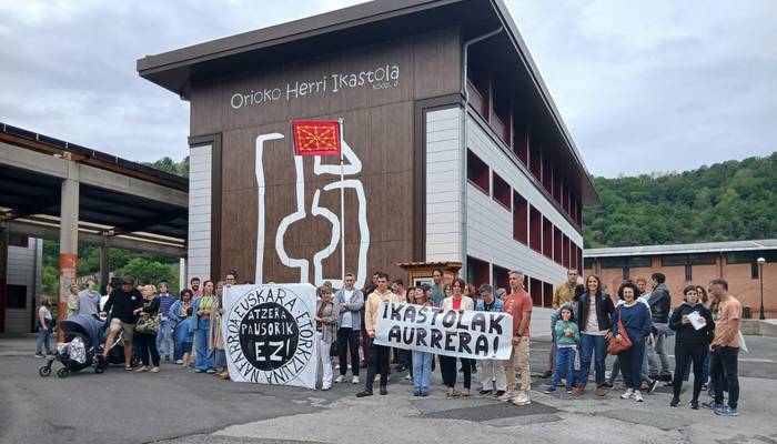 Nafarroako Hezkuntza Sailak ikastolei "itunak kendu" dizkiela salatu du Orioko ikastolak