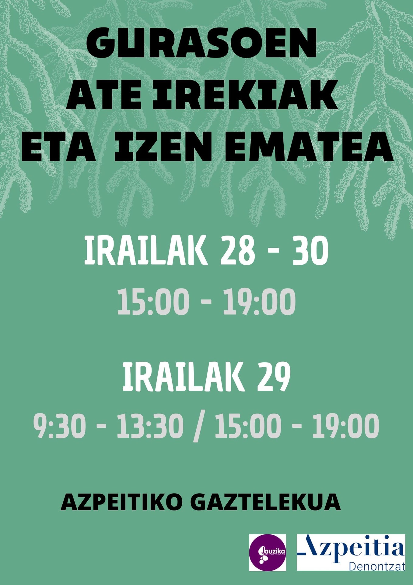 Udal Gaztelekuko izen-ematea zabalik!