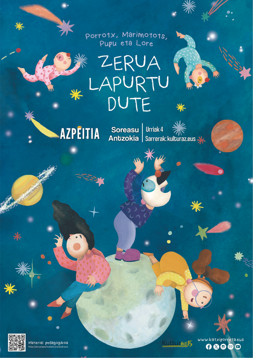 Porrotx, Marimotots, Pupu eta Loreren emanaldia: 'Zerua lapurtu dute'