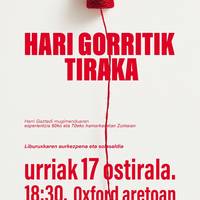 Aurkezpena: Aitor Tenaren 'Hari gorritik tiraka' liburuxkaren aurkezpena