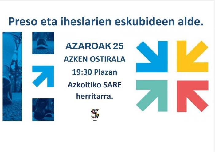 Euskal presoen eskubideen aldeko elkarretaratzea