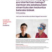 Hitzaldia: 'Eta feminismoen ikuspegitik ere interferitzen badugu? Zaintzan eta askatasunean oinarrituko den hezkuntza baterako bideak'