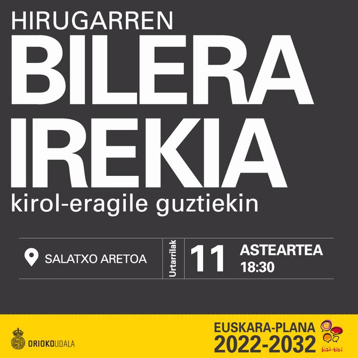 Euskara Plana: hirugarren bilera kirol eragileekin.