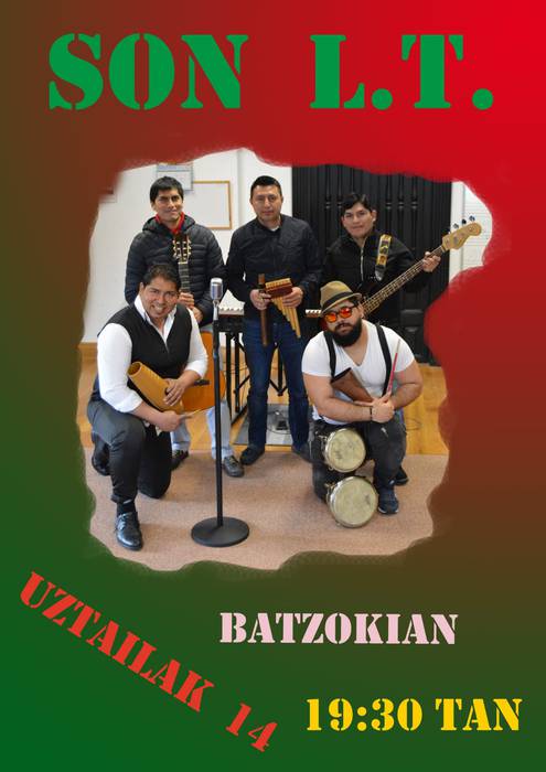 'Son L.T.' musika taldeak kontzertua emango du bihar Batzokian