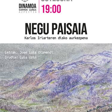 'Negu paisaia', Karlos Iriarteren disko aurkezpena