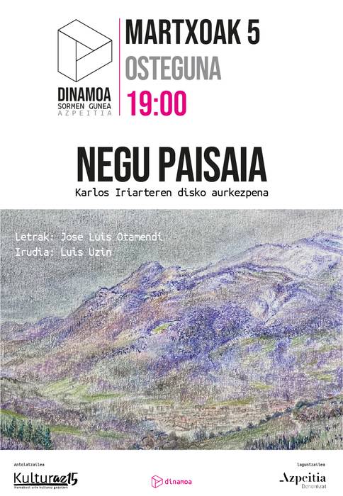 'Negu paisaia', Karlos Iriarteren disko aurkezpena