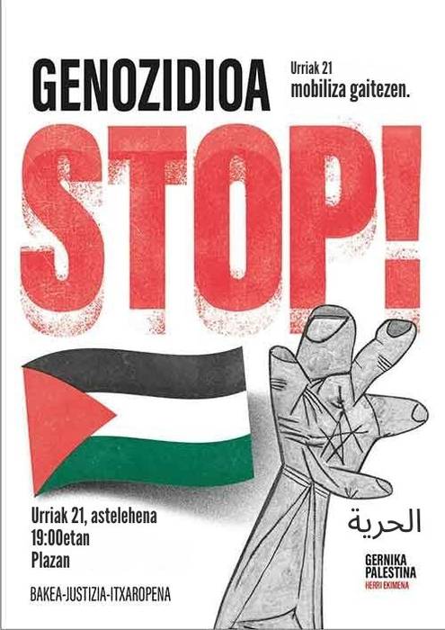 Elkarretaratzea: 'Genozidioa stop!'