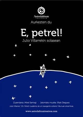 'E, petrel!' antzezlanerako sarrerak zozkatu ditugu