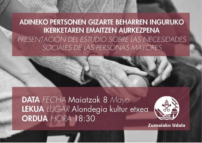 Adineko pertsonen gizarte beharren inguruko ikerketaren emaitzak
