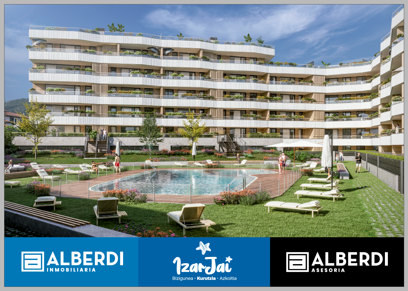 Alberdi Inmobiliaria: IzarJai Bizigunea, bosgarren portala ere salgai