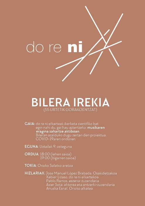 Do re ni elkarteak bilera deitu du ostegunerako, martxan jarriko duen ikerketa azaltzeko