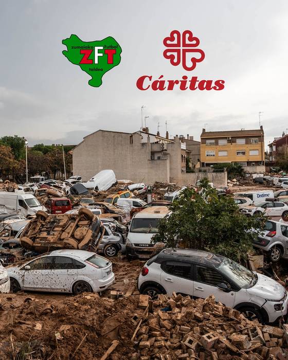 Zumaiakok igandeko partidan bilduko duen dirua Valentziako kaltetuentzako izango da