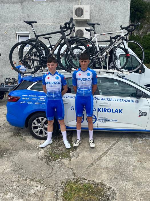 Aratz Unanue eta Beñat Sainz Gipuzkoako Selekzioarekin