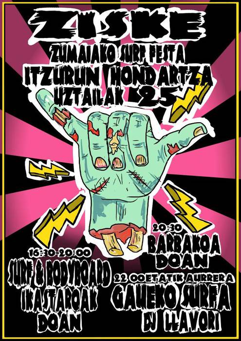 Surf festa egingo du ZISKEk larunbatean