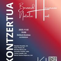 Kontzertua: Bernard Hermann eta Natalie Hunt