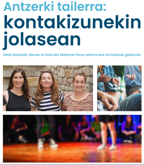 Antzerki tailerra: 'Kontakizunekin jolasean'