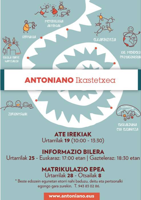 Antoniano  Ikastetxean-  bilera informatiboa -