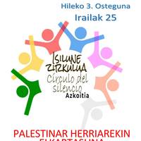 Isilune Zirkulua: 'Palestinar herriarekin elkartasuna. Genozidioa gelditu'