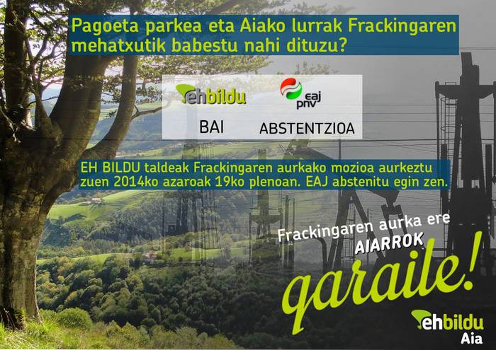 Frackingaren aurka AIARROK GARAILE!