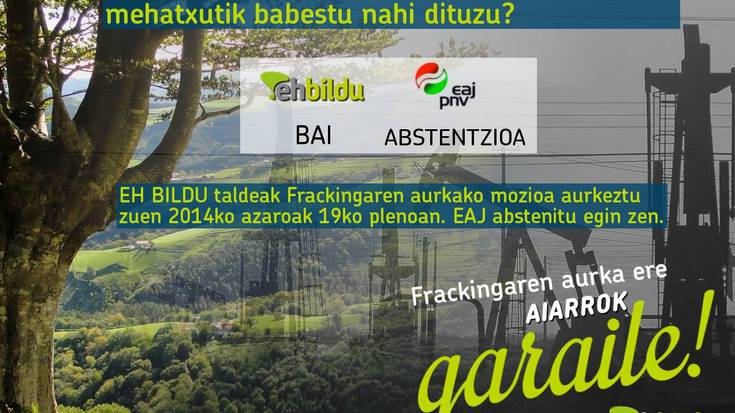 Frackingaren aurka AIARROK GARAILE!