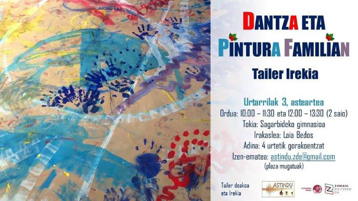 Dantza eta pintura familian tailer irekia