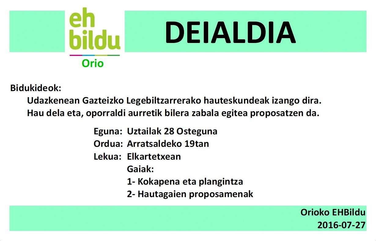 DEIALDI IREKIA