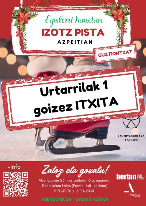 Izotz pista urtarrilaren 1 goizean itxita