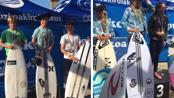 ZISKEko gazteak bikain ibili dira Gipuzkoako Surf txapelketan
