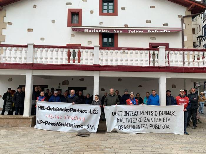 Astelehenero egingo dute protesta berriz ere pentsiodunek