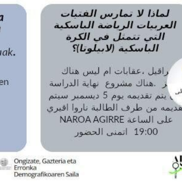 Aurkezpena: 'Zergatik ez dute neska arabiarrek esku pilota praktikatzen?'