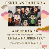 Eskulan tailerra LH2ko haurrentzat